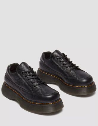 Dr. Martens Womens Dr. Martens Buzz 5I Nappa Leather Womens Black Shoes - Size: 6.5