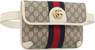 Gucci Pre-owned GG Canvas Heuptas - Dames - Vintage Heuptassen - Beige - ONE Size - Vintage