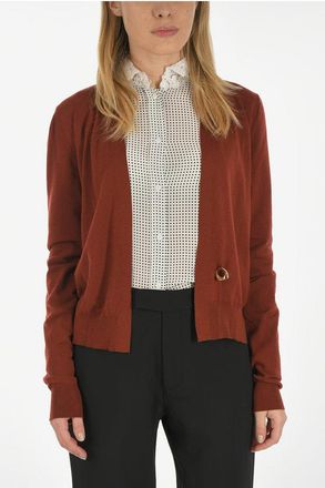 Bottega Veneta Cashmere Blend Cardigan with Jewel Button size 40