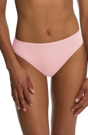 Natori Bliss Bare Stretch Cotton Thong in Perfect Pink at Nordstrom, Size Xx-Large