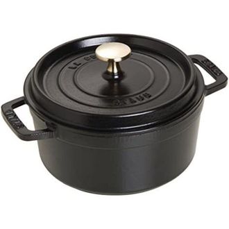 Staub Cacerola/cocotte De Hierro Fundido, 18 Cm De Di&aacute;metro, 1,7 L, Negro