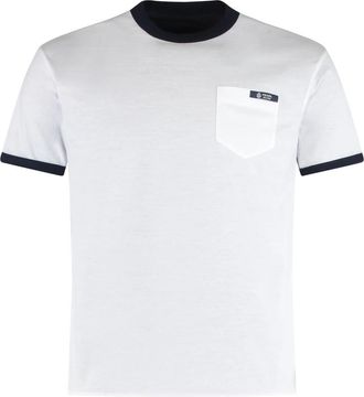 Prada Omkeerbaar katoenen T-shirt - Heren - T-shirts - Wit - S - Katoen - Tops