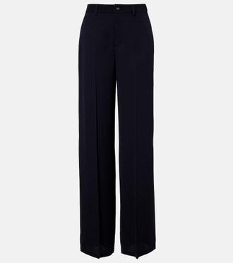 Gucci GG mid-rise wide-leg pants
