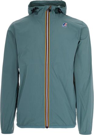 K-Way Green Logo Hooded Jacket