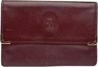 Cartier Pre-owned Wallets, female, Red, Size: ONE SIZE Pre-owned Leather Wallet
