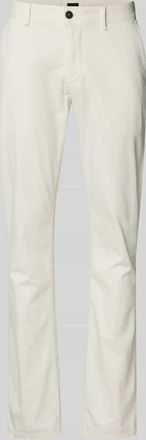 Boss Orange by Hugo Boss BOSS Orange Slim Fit Chino mit G&uuml;rtelschlaufen in Weiss, Gr&ouml;&szlig;e 31/32