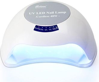 Trade Shop Trade Shop - Lampada Uv Senza Fili Tp68 48w Led Doppia Luce Sensore Fornetto Unghie Nail Art