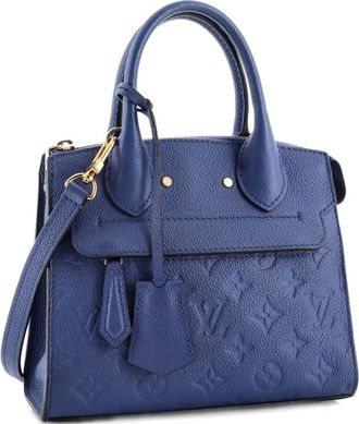 Louis Vuitton Pont Neuf leren mini-tas met monogramprint - Blauw