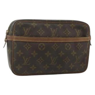 Louis Vuitton Pre-owned Clutches, female, Brown, Size: ONE SIZE Pre-owned Vintage Monogram Clutch Bag
