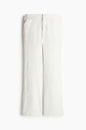 H&M Elegante Hose aus Leinenmix - Cremefarben