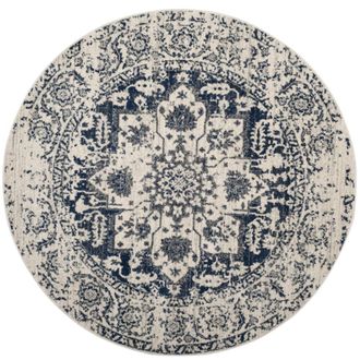 Safavieh Alfombra crema/azul marino 201 x 201 cm