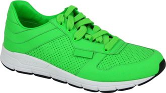 Gucci Mens Running Neon Green Leather Lace Up Sneakers (9 G / 9.5 US)