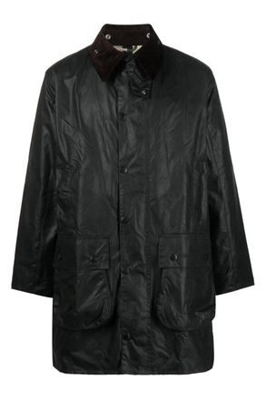 Barbour BORDER WAX JACKET Size: UK44-IT54, colour: SAGE