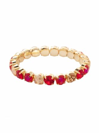 Sorrelli Womens Sienna Stretch Bracelet In Red Carpet