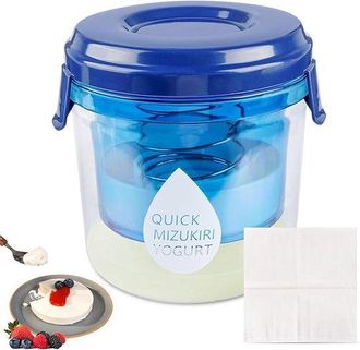 OEM Colador De Yogur Griego, Yogurtera Griega, Colador De Yogur Casero, Set Para Hacer Yogur, Reutilizable, Tela Filtrante, 14x14x15 Cm