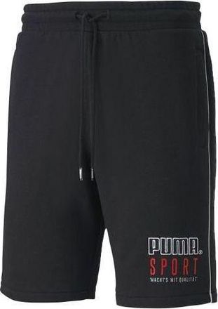 Puma Sport Knitted Shorts Black White Red 598637-01