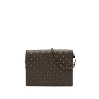 Bottega Veneta Pre-owned Nappa Leren Studded Crossbody - Dames - Pre-owned - Bruin - Maat: ONE Size Leer