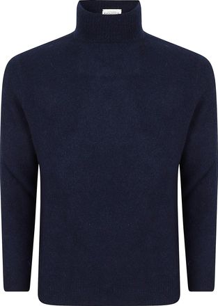 Ballantyne Roll Neck Pullover with Textured Knit and Classic Silhouette
