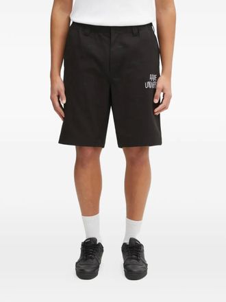 Aape By A Bathing Ape embroidered logo shorts - Black