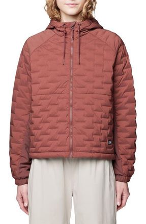 Mountain Hardwear Stretchdown Lightweight Zip Hoodie in Bourbon Brown at Nordstrom, Size X-Small