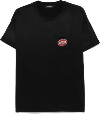 Willy Chavarria T-shirt Chorizo Easy con effetto vissuto - Nero