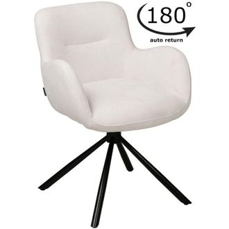 OEM Silla Giratoria Marko Tapizada En Tela Color Crudo