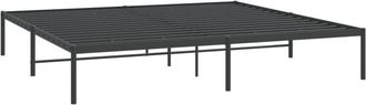 vidaXL vidaXL Metal Bed Frame without Mattress Black 183x213cm