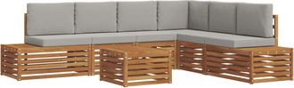 vidaXL Conjunto De Sof&aacute;s De Exterior 7 Uds. Vidaxl
