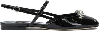 Jimmy Choo London Belinda Flat - Dames - Ballerinas - Zwart - 41 EU - Leer - Schoenen
