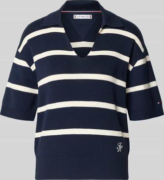 Tommy Hilfiger Regular Fit Pullover aus reiner Baumwolle in Marine, Gr&ouml;&szlig;e XL