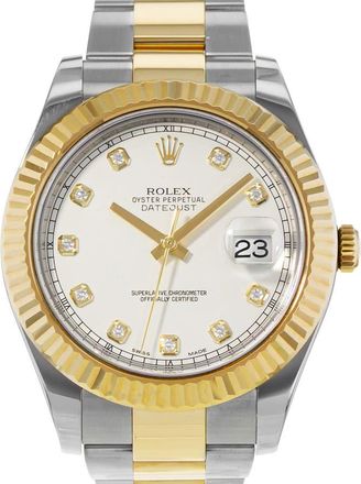 Rolex Pre-owned Rolex Datejust Ii Automatic Chronometer Diamond Mens Watch 116333 IDO