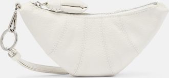 Christophe Lemaire Croissant leather coin purse with strap