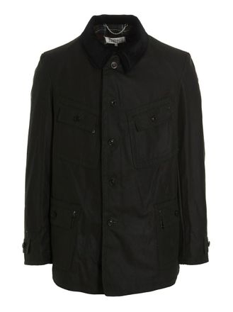 Maison Margiela Black Corduroy Collar Jacket