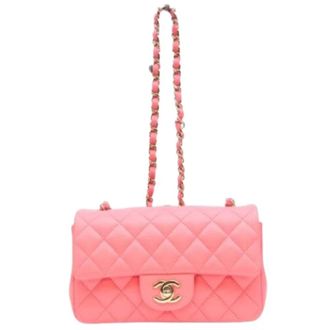 Chanel Pre-owned Vintage Schoudertas - Dames - Pre-owned - Roze - Maat: ONE Size Leer