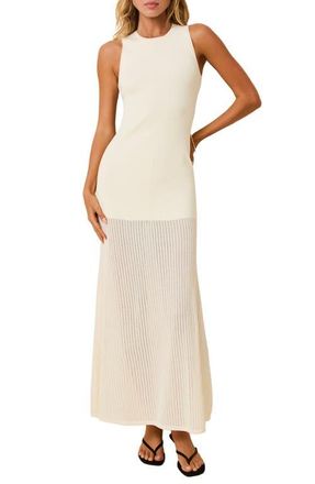 Solid & Striped The Lucerne Sleeveless Maxi Sweater Dress in Brule at Nordstrom, Size X-Large