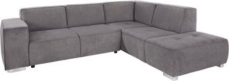 Inosign Ecksofa »Sapporo L-Form« wahlweise Bettfunktion oder Sitztiefenverstellung, Federkern