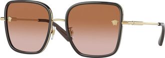 Versace VE2247D Asian Fit 148213 Womens Sunglasses Brown Size 57