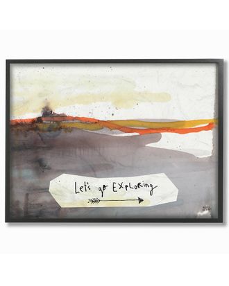Stupell Industries Lets Go Exploring Painterly Landscape By Melissa Averinos Framed Art