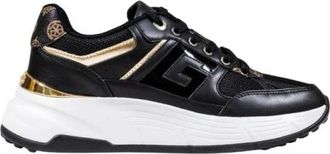 Guess Schoenen, Dames, Zwart, 36 EU, Polyester, Platform Sneakers voor Vrouwen Herfst/Winter