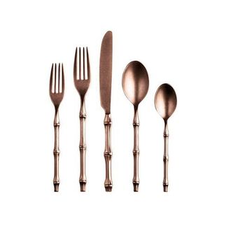 Mepra Bali Flatware Set - 5 Pieces in Pewter Bronze at Nordstrom