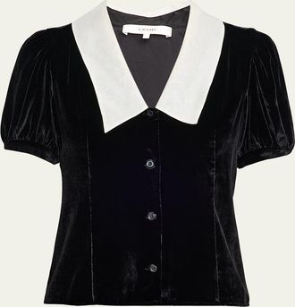 Frame Denim The Velvet Sailor Button-Front Shirt