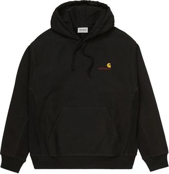 Carhartt Work in Progress Hooded American Script - Heren - Hoodies - Zwart - S - Katoen - Hoodies & sweatvesten