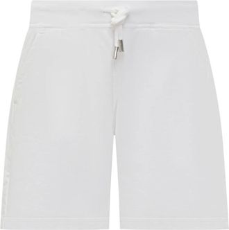 Dsquared2 Shorts met trekkoord in de taille en zakken - Dames - Korte Broeken - Wit - XS - Korte Broeken