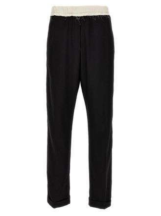 Wales Bonner Black Frayed Pants