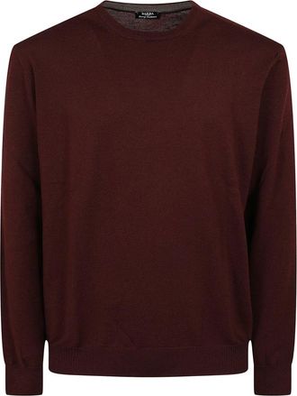 Barba Round-neck Truien - Heren - Ronde hals truien - Rood - M - Truien & Vesten