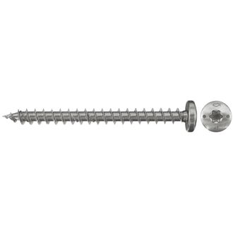 Fischer 100x Power-fast 4,5 X 40 Halbrundkopf Nicht Rostender Stahl A2 Vollgewinde Innenstern Tx - 657377