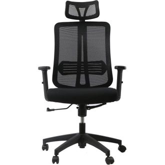 BIZZOTTO Bizzotto - Sedia da ufficio ergonomica Copenaghen in tessuto traspirante con ruote -Grigio