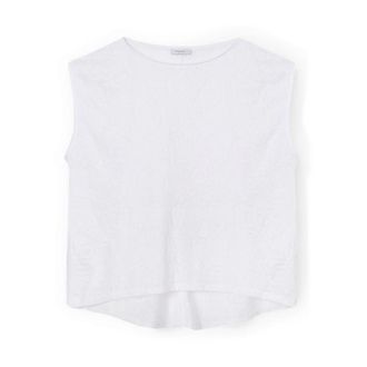 Motivi T-shirt con lavorazione devor&eacute; - - Tops - Donna - Bianco - S