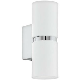 Eglo Eglo - Passa - 2 Light Indoor Up / Down Wall Light Chrome, White, GU10