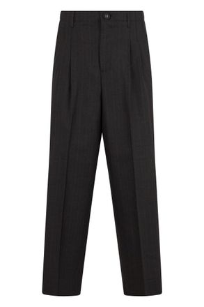 Ami Dark Grey Pleated Trousers
